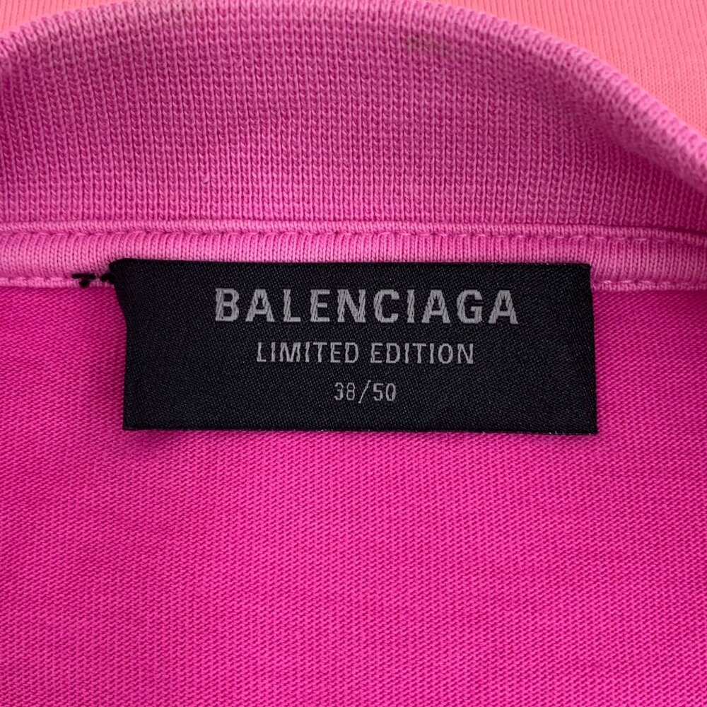 Balenciaga Color-Block Logo Embroidered Crew Neck Short Sleeve T-Shirt XS Size 9 - Picture 5 of 7